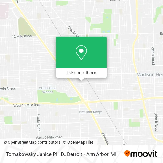 Tomakowsky Janice PH.D. map