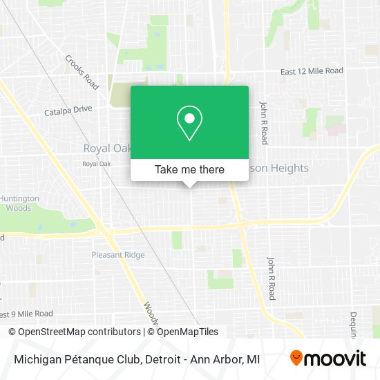 Michigan Pétanque Club map