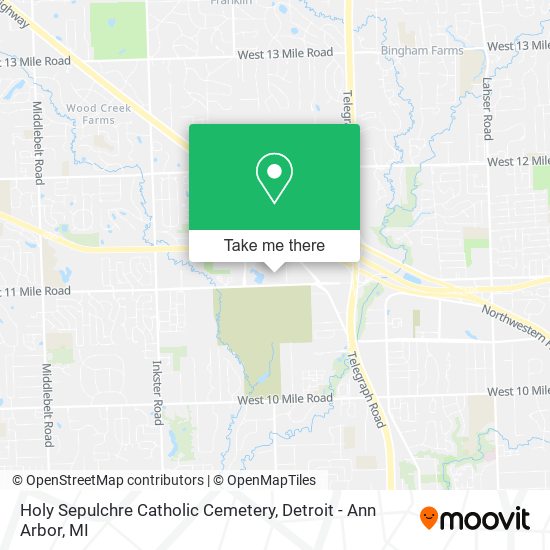 Holy Sepulchre Catholic Cemetery map