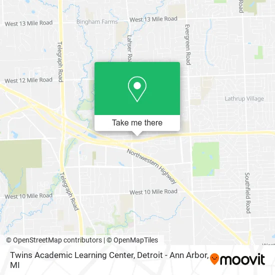 Mapa de Twins Academic Learning Center