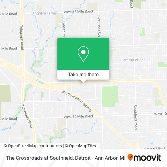 Mapa de The Crossroads at Southfield