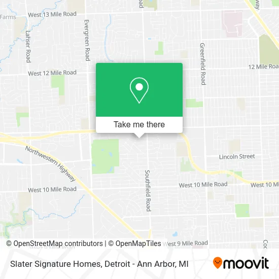 Slater Signature Homes map