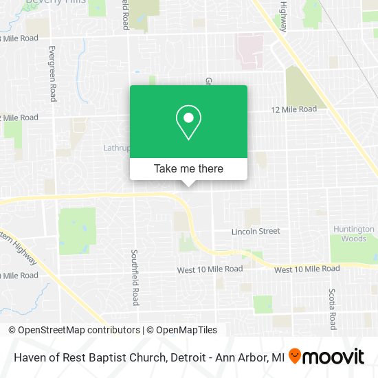 Haven of Rest Baptist Church map