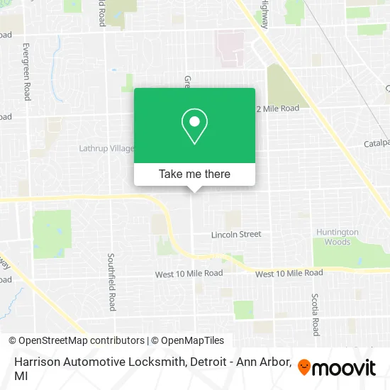 Harrison Automotive Locksmith map