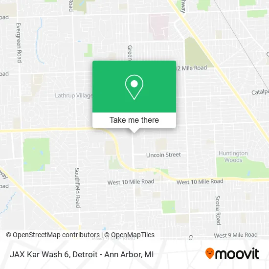 JAX Kar Wash 6 map