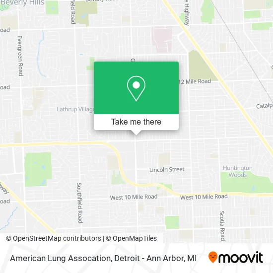 American Lung Assocation map