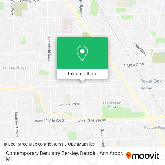 Mapa de Contemporary Dentistry Berkley