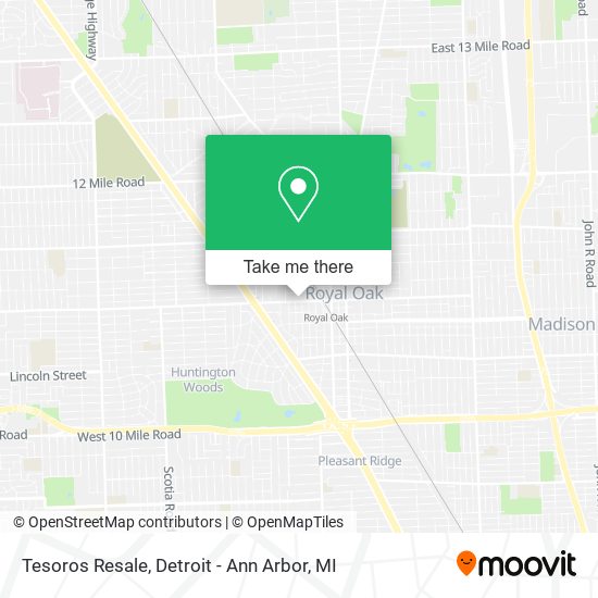 Tesoros Resale map