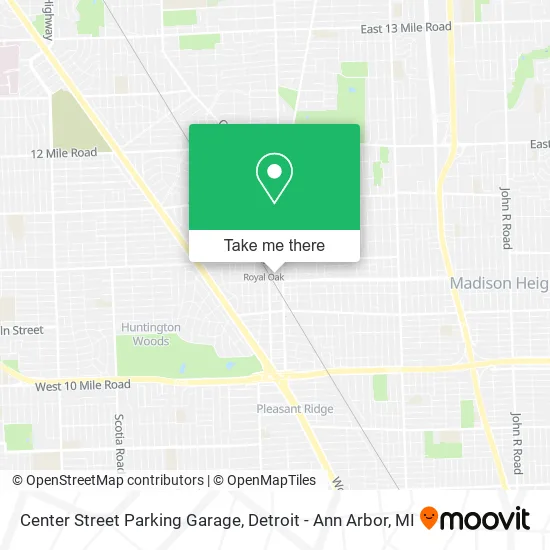 Mapa de Center Street Parking Garage