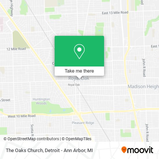 The Oaks Church map