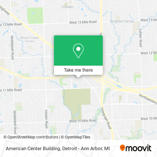American Center Building map