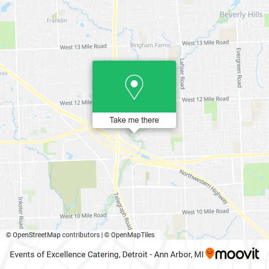 Mapa de Events of Excellence Catering