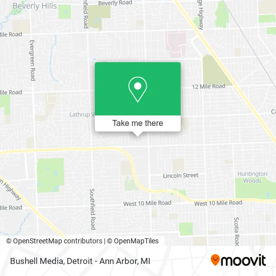 Bushell Media map