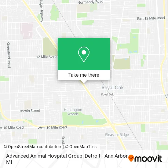 Advanced Animal Hospital Group map