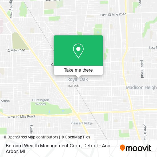 Mapa de Bernard Wealth Management Corp.