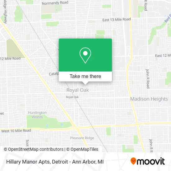 Hillary Manor Apts map