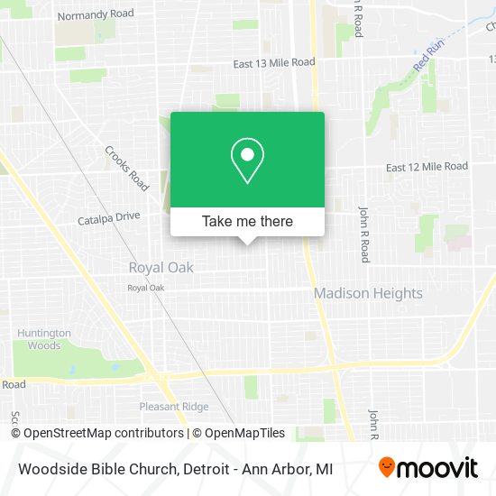 Woodside Bible Church map
