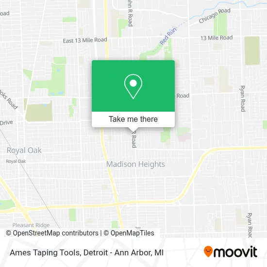 Ames Taping Tools map