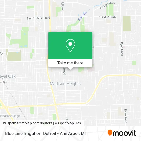 Blue Line Irrigation map