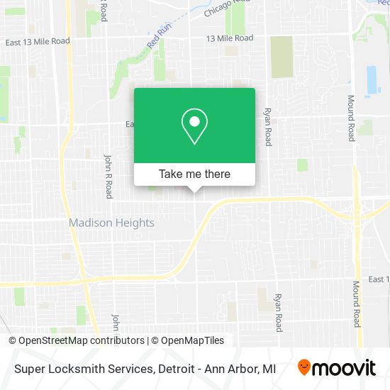 Mapa de Super Locksmith Services