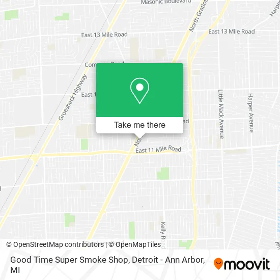 Good Time Super Smoke Shop map