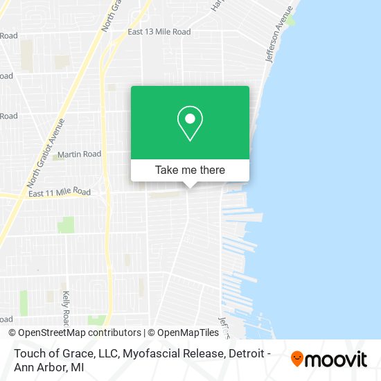 Mapa de Touch of Grace, LLC, Myofascial Release