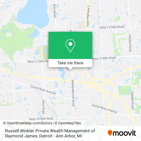 Mapa de Russell Winkler Private Wealth Management of Raymond James