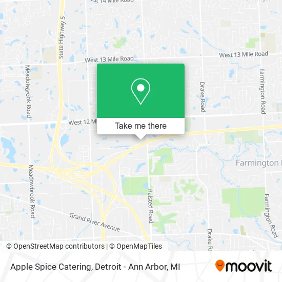 Apple Spice Catering map