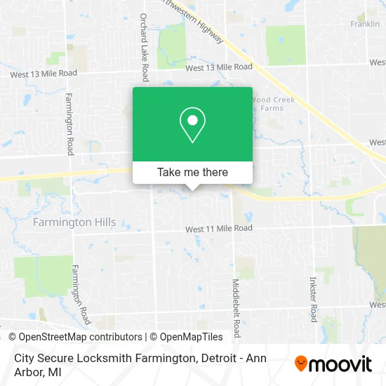 City Secure Locksmith Farmington map