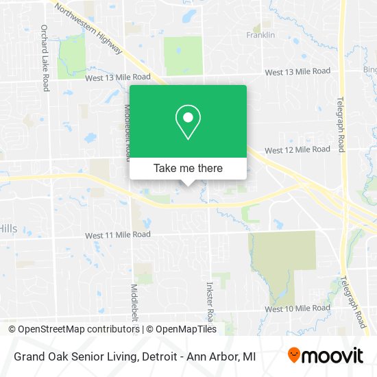 Mapa de Grand Oak Senior Living