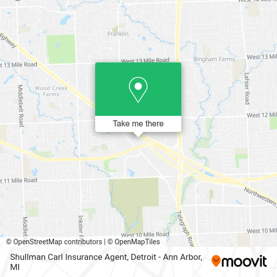 Shullman Carl Insurance Agent map