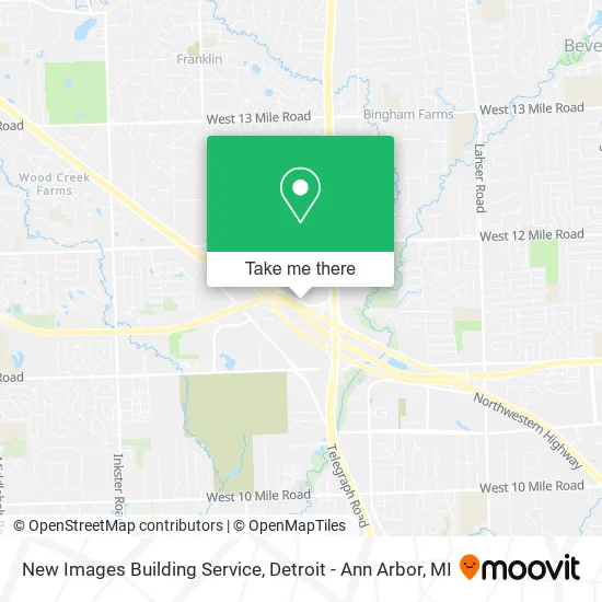 New Images Building Service map