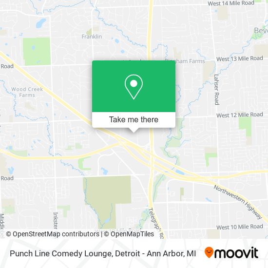 Punch Line Comedy Lounge map