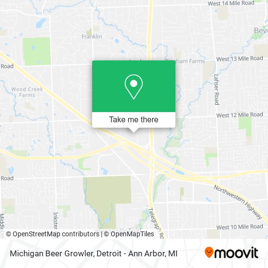 Michigan Beer Growler map