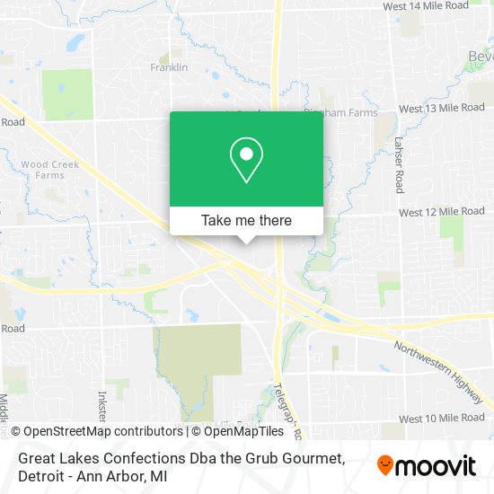 Mapa de Great Lakes Confections Dba the Grub Gourmet