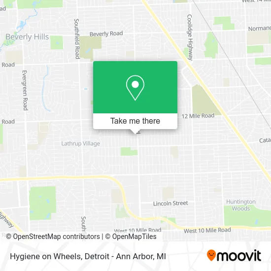 Hygiene on Wheels map