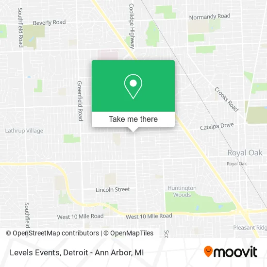 Levels Events map