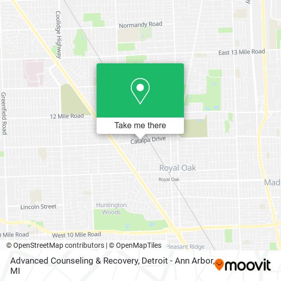 Advanced Counseling & Recovery map