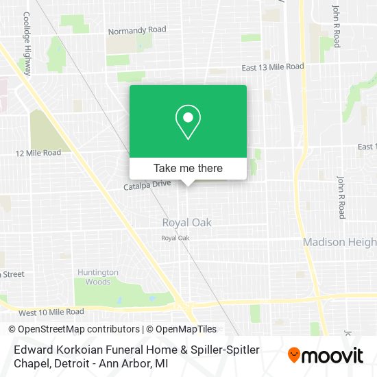 Mapa de Edward Korkoian Funeral Home & Spiller-Spitler Chapel