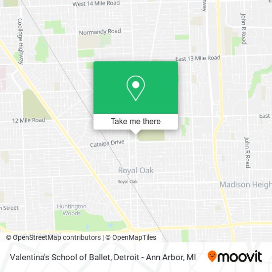Valentina's School of Ballet map