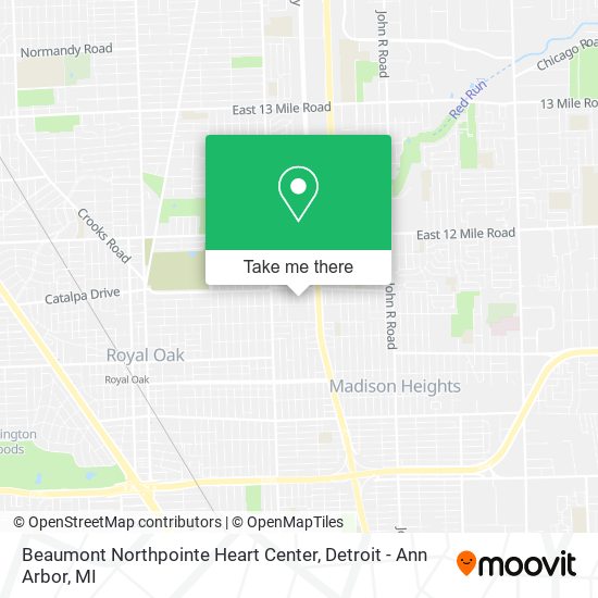 Beaumont Northpointe Heart Center map