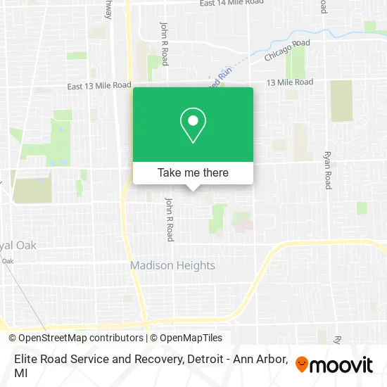 Elite Road Service and Recovery map