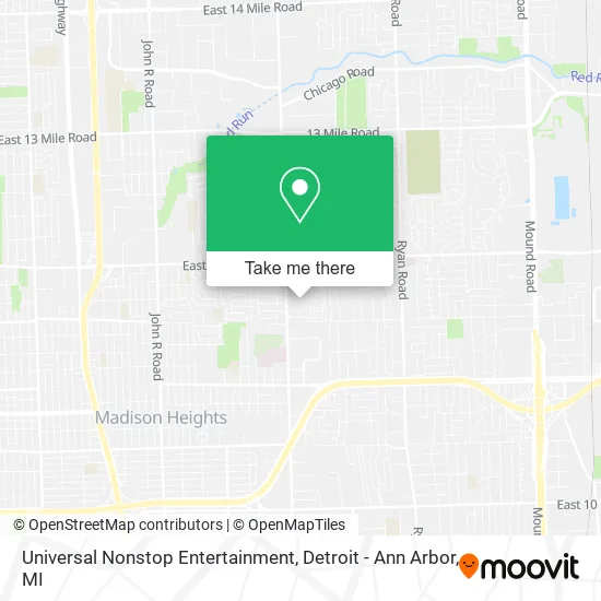 Universal Nonstop Entertainment map