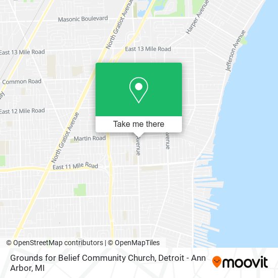 Grounds for Belief Community Church map