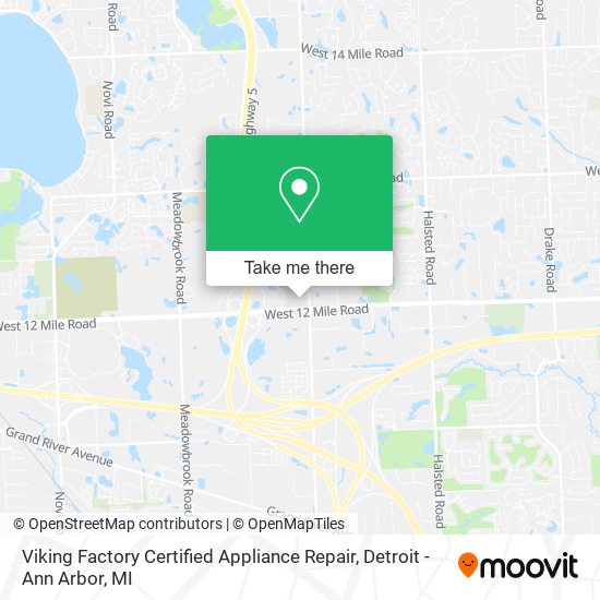 Viking Factory Certified Appliance Repair map