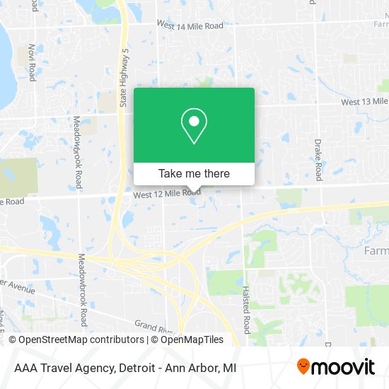 Mapa de AAA Travel Agency