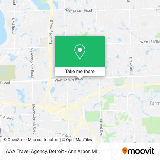 AAA Travel Agency map