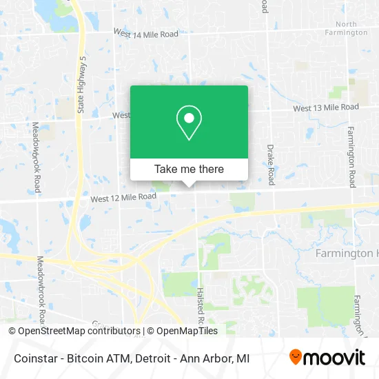 Mapa de Coinstar - Bitcoin ATM