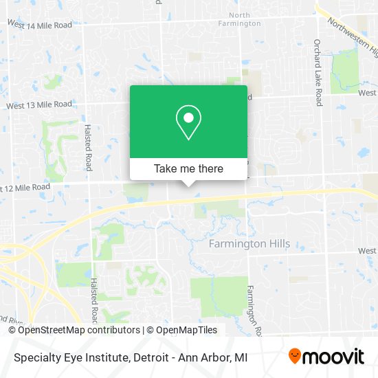 Mapa de Specialty Eye Institute