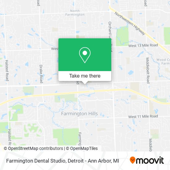 Farmington Dental Studio map